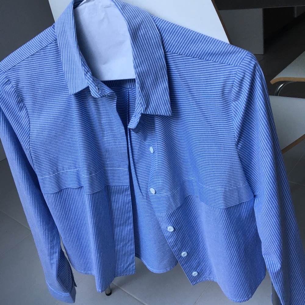Topshop Cropped Dress Shirt Size 4